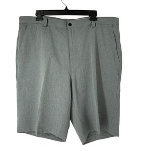 Mens Greg Norman Active Golf Shorts Size 40 Gray Polyester Burmuda 10"  5057